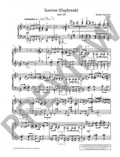 Sunrise (Daybreak) op. 26 von Nikolai Kapustin (Download) 