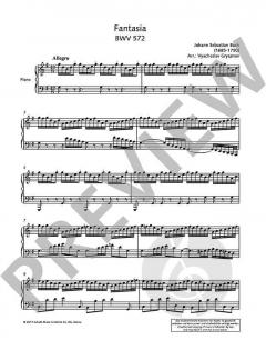 Fantasia BWV 572 von Johann Sebastian Bach (Download) 