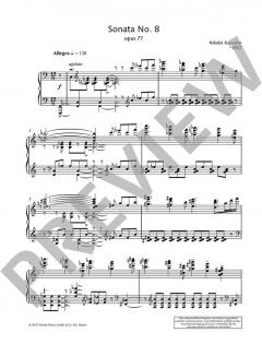 Sonata No. 8 op. 77 von Nikolai Kapustin (Download) 