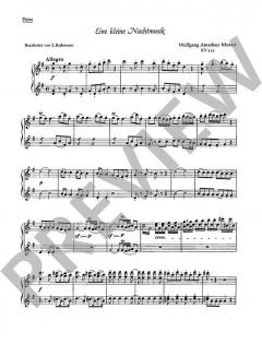 Eine kleine Nachtmusik KV 525 von Wolfgang Amadeus Mozart (Download) 