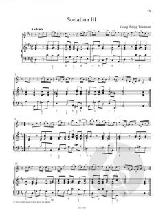 6 Sonatinen von Georg Philipp Telemann (Download) 