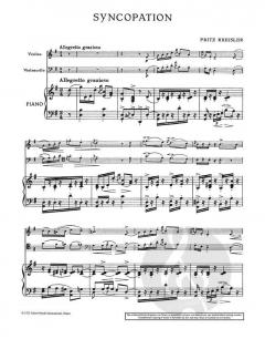 Syncopation von Fritz Kreisler (Download) 