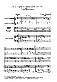 All Morgen ist ganz frisch und neu (Helmut Bornefeld) 