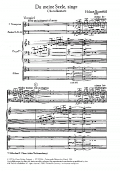 Du meine Seele, singe BoWV56 (Helmut Bornefeld) 