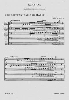 Sonatine für Blechbläser BoWV140 (Helmut Bornefeld) 