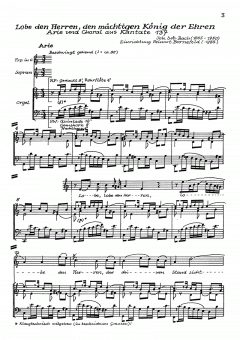 Lobe den Herren, den mächtigen König der Ehren (J.S. Bach) 