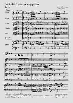 Die Liebe Gottes ist ausgegossen (Johann Ernst Bach) 