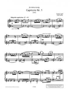 Capriccio Nr. 1 / Invention / Capriccio Nr. 2 von György Ligety (Download) 