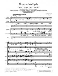 Nonsense Madrigals von György Ligety (Download) 
