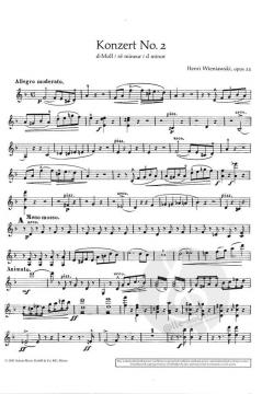 Konzert Nr. 2 d-Moll op. 22 von Henryk Wieniawski (Download) 