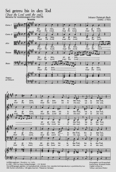 Sei getreu bis in den Tod (Johann Christoph Bach) 