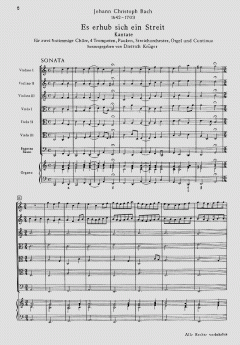 Es erhub sich ein Streit (Johann Christoph Bach) 