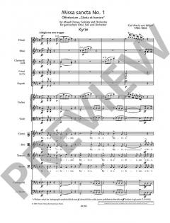 Missa sancta Nr. 1 Es-Dur WeV A.2 / WeV A.3 von Carl Maria von Weber (Download) 