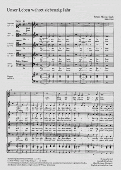 Unser Leben währet siebenzig Jahr von Johann Michael Bach (Download) 