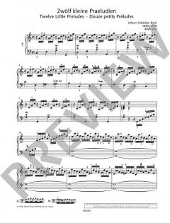 Kleine Präludien von Johann Sebastian Bach (Download) 