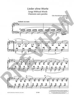 Lieder ohne Worte von Felix Mendelssohn Bartholdy (Download) 