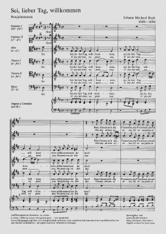 Sei, lieber Tag, willkommen (Johann Michael Bach) 