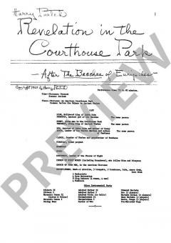 Revelation in the Courthouse Park von Harry Partch (Download) 