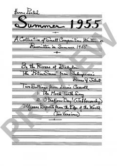 Summer 1955 von Harry Partch (Download) 