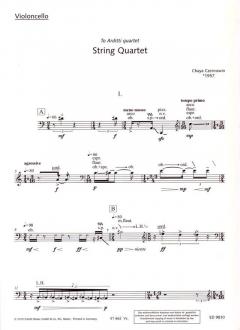 Streichquartett von Chaya Czernowin (Download) im Alle Noten Shop kaufen