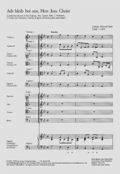 Ach bleib bei uns, Herr Jesu Christ (Johann Michael Bach) 