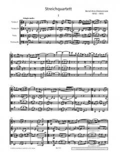 Streichquartett von Bernd Alois Zimmermann (Download) im Alle Noten Shop kaufen