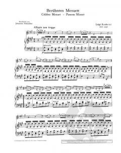 Berühmtes Menuett A-Dur op. 13/5 von Luigi Boccherini (Download) 