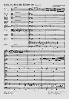 Siehe, wie fein und lieblich ist's (Georg Christoph Bach) 