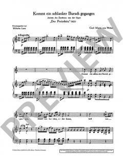Kommt ein schlanker Bursch gegangen von Carl Maria von Weber (Download) 