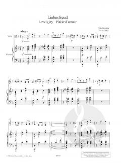 Liebesfreud - Liebesleid von Fritz Kreisler (Download) 