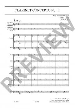 Konzert Nr. 1 op. 73 N.11 von Carl Maria von Weber 
