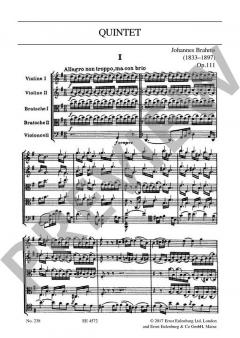 Streichquintett G-Dur op. 111 von Johannes Brahms im Alle Noten Shop kaufen