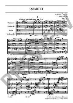 Streichquartett F-Dur op. 96 B 179 von Antonín Dvořák im Alle Noten Shop kaufen