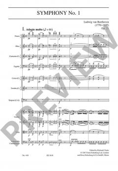 Symphonie Nr. 1 C-Dur op. 21 von Ludwig van Beethoven 