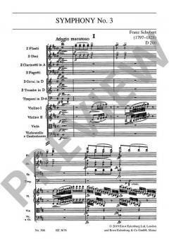 Sinfonie Nr. 3 D-Dur D 200 von Franz Schubert 