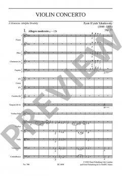 Konzert D-Dur op. 35 CW 54 von Peter Iljitsch Tschaikowsky 