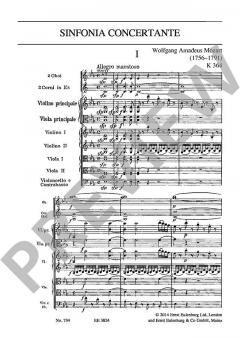 Sinfonia concertante KV 364 von Wolfgang Amadeus Mozart 