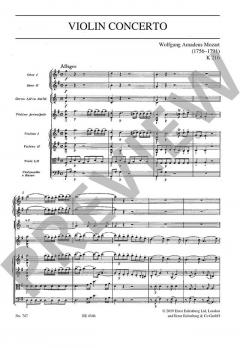 Konzert G-Dur KV 216 von Wolfgang Amadeus Mozart 