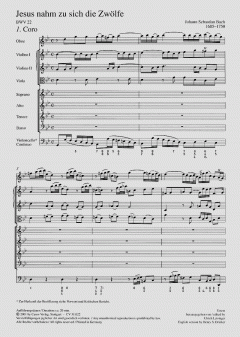 Jesus nahm zu sich die Zwölfe (J.S. Bach) 