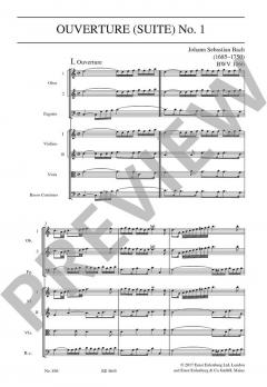 Ouvertüre (Suite) Nr. 1 C-Dur von Johann Sebastian Bach 