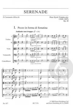 Serenade C-Dur op. 48 von Peter Iljitsch Tschaikowsky 