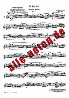 24 Studien op. 21 von Joachim Andersen (Download) 