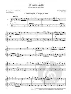 18 kleine Duette von François Devienne (Download) 