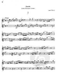 6 Duette op. 5 Heft 2 von Jean Baptiste Loeillet de Gant (Download) 