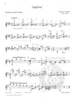 3 spanische Solostücke von Francisco Tarrega (Download) 