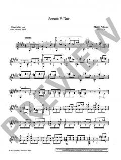 Sonate E-Dur von Mateo Albeniz (Download) 