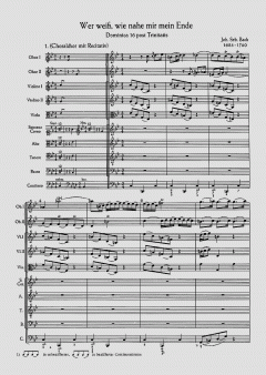 Wer weiss, wie nahe mir mein Ende (Download) 