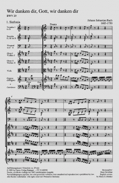 Wir danken dir, Gott, wir danken dir von Johann Sebastian Bach (Download) 
