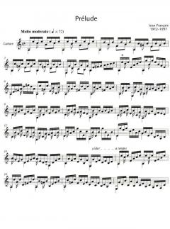 Prélude a-Moll pour Guitare von Jean Françaix (Download) 