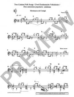 2 katalanische Volkslieder von Narciso Yepes (Download) 
